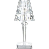 Ulisem Diamond Crystal Tischlampe, über USB wiederaufladbare Kristall-Schlafzimmer-Nachttischlampe, einstellbare Temperatur/Helligkeit, von ULISEM