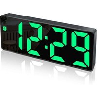 Ulisem Digitaler Wecker, Großes LED-Display, Spiegeloberflächenuhr mit Schlummerfunktion und USB-Ladeanschluss, Einstellbare Helligkeit, Wecker für Ulisem Digitaler Wecker, Großes LED-Display, Spiegeloberflächenuhr mit Schlummerfunktion und USB-Ladeanschluss, Einstellbare Helligkeit, Wecker für von ULISEM