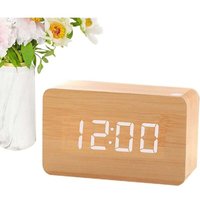Ulisem Digitaler Wecker aus Holz – Nachttisch – Digitaluhr mit großem Display, 3 Alarmeinstellungen, Wochentags-/Wochenendmodus, elektrische Ulisem Digitaler Wecker aus Holz – Nachttisch – Digitaluhr mit großem Display, 3 Alarmeinstellungen, Wochentags-/Wochenendmodus, elektrische von ULISEM
