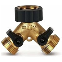 Ulisem - Doppel-Waschmaschinen-Wasserhahn, 2-Wege-Y-Wasserschlauch-Wasserhahn-Anschluss-Splitter für 3/4 Versorgungsschläuche, robuster von ULISEM