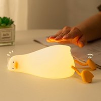 Duck Nachtlichter, led Baby Silikon Ente Nachtlicht mit Telefonhalterfunktion, wiederaufladbares Kindernachtlicht, tragbares Nachtlicht mit von ULISEM