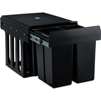 Ulisem Einbau-Mülleimer mit 4 Fächern, Ausziehbarer Küchen-Mülleimer für Unterschrank, 4 x 8 Liter, 35,1 x 34,3 x 48 cm, Schwarz Ulisem Einbau-Mülleimer mit 4 Fächern, Ausziehbarer Küchen-Mülleimer für Unterschrank, 4 x 8 Liter, 35,1 x 34,3 x 48 cm, Schwarz von ULISEM