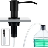 Ulisem Einbau-Seifenspender für Küchenspüle mit 500-ml-Seifenflasche und 1,0 m Verlängerungsrohr, Schwarz Ulisem Einbau-Seifenspender für Küchenspüle mit 500-ml-Seifenflasche und 1,0 m Verlängerungsrohr, Schwarz von ULISEM