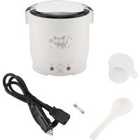 Ulisem Elektrischer Multifunktions-Reiskocher, 12 V, 100 W, 1 l, tragbar, für Autos (weiß) von ULISEM