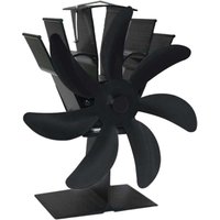 Ulisem Energiesparender Kaminventilator, 7 Umwälzventilatoren für Holzöfen, heißer Holzofen für effiziente Wärmeverteilung, von ULISEM