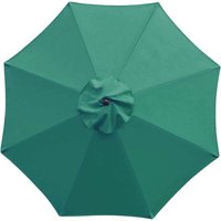 Ulisem - Ersatzabdeckungen für Sonnenschirme mit 3 Metern und 6 Armen, Gartendach, Ersatzschirmabdeckung, nur Sonnenschirmdach (grün) von ULISEM