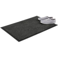 Ulisem Fußmatte für den Innenbereich, Grau, große schmutzabweisende Fußmatte, dünne Fußmatte, 60x90 cm, Schwarz-Grau Ulisem Fußmatte für den Innenbereich, Grau, große schmutzabweisende Fußmatte, dünne Fußmatte, 60x90 cm, Schwarz-Grau von ULISEM