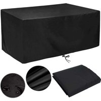 Ulisem Gartenmöbel-Abdeckung, 315 x 160 x 74 cm, wasserdichte Schutzhülle für Gartenmöbel, wetterfeste und reißfeste Möbelabdeckung aus Oxford-Gewebe von ULISEM