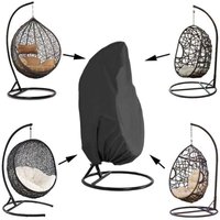 Ulisem - Gartenmöbel-Abdeckung, Hängesessel-Abdeckung, wasserdichte Abdeckung, Schutzhülle für Garten-Rattan-Hängesessel, wasser- und staubabweisend von ULISEM