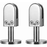 Ulisem Glasklemme für Treppen, 5–8 mm Glasklemme, 304 Edelstahl-Glasklemme, Glasklemmen für Balustraden, mit unterer Stützsäule, verstellbar, für von ULISEM