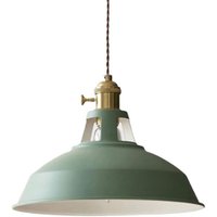 Ulisem - Grüner Kronleuchter im nordischen Design mit einem Kopf, E27, moderner und einfacher Restaurant-Kronleuchter, Lampenschirm aus Kupfer von ULISEM
