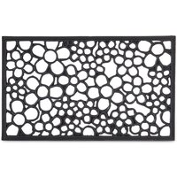 Ulisem Gummi-Fußmatte, Blumen, wetterfest, rutschfest, Spezialnoppen, LxB: 75x45 cm, für Innen-/Außenbereich, schwarz Ulisem Gummi-Fußmatte, Blumen, wetterfest, rutschfest, Spezialnoppen, LxB: 75x45 cm, für Innen-/Außenbereich, schwarz von ULISEM