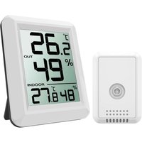 Ulisem Innen- und Außenthermometer, vernetztes Thermometer mit kabellosem Außensensor von ULISEM
