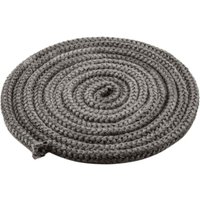 Ulisem Kamindichtung, Ofentürkordel, 10 mm x 4 m, feuerfestes Fiberglasseil für Herd, Kamin, Ofen, Boiler, beständig bis 450–550 °C, schwarz von ULISEM