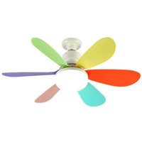 Ulisem - Kleiner Kronleuchterventilator, E27, 40 Watt, Multifunktionaler kleiner leiser Kronleuchter, Deckenventilator für Schlafzimmer von ULISEM