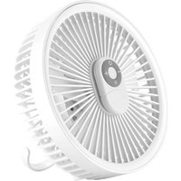 Ulisem - Kleiner Tischventilator, wiederaufladbarer USB-Ventilator, 3 Geschwindigkeiten, leistungsstark, tragbar, geeignet für Schlafzimmer und von ULISEM