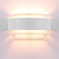 Ulisem LED Wandleuchte Innen Wandlampe Schlichtes Design Metalllampe Innenwandleuchte Warmweiß von ULISEM