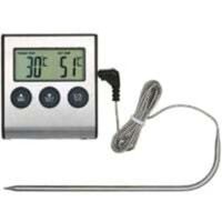 Ulisem - Lebensmittel-Kochthermometer 0250 °c mit Alarm-Timer – Temperaturanzeige für Küche und Grill von ULISEM