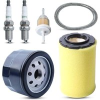 Ulisem MIU14395 Luftfilter für John Deere D100 D105 D125 D130 D140 D110 E140 E130 E100 E120 LA145 LA135 Z255 Z235 X330 Rasenmäher mit Zündkerze von ULISEM