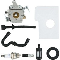 Ulisem MS170 Vergaser-Kit für 017 018 MS180 MS170 Kettensäge Rasenmäher mit Luftfilter Tune Up Kit von ULISEM