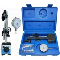 Ulisem Magnethalter mit Magnetfuß für Messuhr, 10 mm Messbereich mit 0,01 mm Teilung – 1 Set – von ULISEM