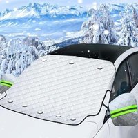 Ulisem Magnetische Frostschutz-Windschutzscheibenabdeckung 186 x 120 cm – Universeller Schutz vor Schnee, UV-Strahlung und Staub – Faltbare Abdeckung von ULISEM