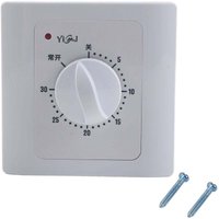 Ulisem - Mechanische Tageszeitschaltuhr-Steckdose, digitaler Zeitstecker für den Innenbereich, 30 Minuten elektrische Countdown-Zeitschaltuhr, von ULISEM