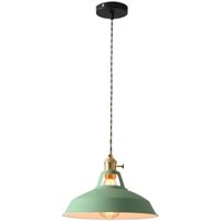 Ulisem Moderne, dekorative Deckenleuchte mit Metallschirm (Farbe: Grün), geeignet für Café, Restaurant, Wohnzimmer oder Schlafzimmer von ULISEM