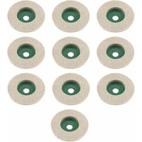Polierscheiben aus Wollfilz, 97 mm, für Winkelschleifer, Keramik, Marmor, Holz, 10 Stück - Ulisem von ULISEM