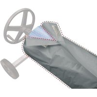 Ulisem Poolabdeckungsroller, Aufroller, wasserdichte Abdeckung, Poolabdeckung, Abdeckung 490 x 96 cm (H x T) (Grau) von ULISEM