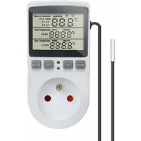 Prize Thermostat Digitaler Temperaturregler Heizen Kühlen mit Sonde, LCD-Temperaturregler Steckdosen-Timer für Aquarium Inkubator Gewächshaus - Ulisem von ULISEM