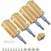 Ulisem Push-to-Open-Türverschlüsse, 4er-Pack goldene magnetische Druckriegel für Push-to-Open-Schränke von ULISEM