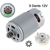 Ulisem - RS550 9-Zahn-Gleichstrommotor – Bürstenmotor – 12 v, plus 1 x 9 Zähne und Service-Bürstenhalter von ULISEM