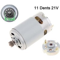 Ulisem - RS550 Zwei-Gang-Gleichstrommotor mit 11 Zähnen - Bürstenmotor - 21 v, plus Service-Bürstenhalter von ULISEM