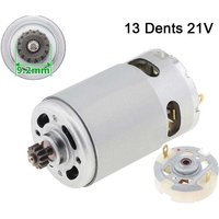 Ulisem RS550 Zwei-Gang-Gleichstrommotor mit 13 Zähnen - Bürstenmotor - 21 V, plus Service-Bürstenhalter von ULISEM