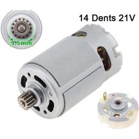 Ulisem - RS550 Zwei-Gang-Gleichstrommotor mit 14 Zähnen - Bürstenmotor - 21 v, plus Service-Bürstenhalter von ULISEM