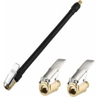 Ulisem Reifenfüllschlauch, 20 cm, schwarz, flexibler Luftfüllschlauch für Reifen mit 2 Adaptern für Luftpumpenschläuche zum Aufpumpen von Autoreifen Ulisem Reifenfüllschlauch, 20 cm, schwarz, flexibler Luftfüllschlauch für Reifen mit 2 Adaptern für Luftpumpenschläuche zum Aufpumpen von Autoreifen von ULISEM