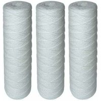Set mit 3 gewickelten Filterkartuschen für Wasserfilter – Filtration von Sedimenten bis zu 25 Mikrometer – Universal-Standardformat 10 Zoll – Dauer: von ULISEM
