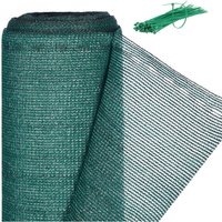 Ulisem Sichtschutz für Gartenzaun und Balkongeländer, HDPE-Gewebe, UV-stabilisiert, wetterfest, 1x10m, grün von ULISEM