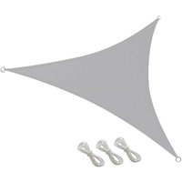 Ulisem - Sonnensegel 3x3x3m Grau - Dreieckig - Wasserfestes Sonnensegel für Garten, Terrasse und Balkon - uv- und witterungsbeständig Ulisem - Sonnensegel 3x3x3m Grau - Dreieckig - Wasserfestes Sonnensegel für Garten, Terrasse und Balkon - uv- und witterungsbeständig von ULISEM
