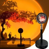 Ulisem - Sonnenuntergangs-Projektorlampe, 16 Farben und RGB-Verfärbung, Sonnenuntergangs-Projektorlampe mit Fernbedienung, 180° drehbare Solarlampe, von ULISEM
