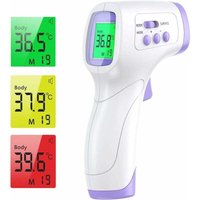 Ulisem Stirnthermometer Erwachsene, Infrarot-Thermometer mit Fieberalarm, 2-in-1 berührungsloses Stirnthermometer mit Speicherfunktion, LCD-Display, von ULISEM