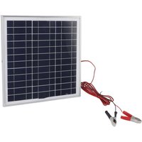 Ulisem Tragbare Solarmodule 50 W, 18 V, monokristallines Silizium-Solarmodul, DC 18 V, rote und schwarze Batterieklemme mit 9,8 Fuß langem Kabel für von ULISEM
