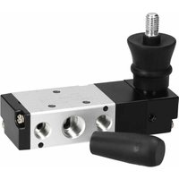 Ulisem Van Pneumatischer Handhebel 1/4'' PT 5 Wege 3 Positionen von KKmoon, pneumatisches manuelles Luftsteuerventil. von ULISEM