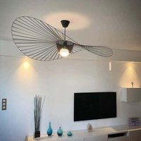Ulisem Vertigo Kronleuchter Schwarz 80cm, Retro Vertigo LED Pendelleuchte Industrieller Hängeleuchter Modernes Wohnzimmer Design, von ULISEM