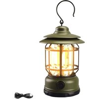 Ulisem Vintage Sturmlaterne, wiederaufladbares tragbares LED-Licht, elektrische Campinglampe, LED-Laternen für den Außenbereich, 200 lm, einstellbare Ulisem Vintage Sturmlaterne, wiederaufladbares tragbares LED-Licht, elektrische Campinglampe, LED-Laternen für den Außenbereich, 200 lm, einstellbare von ULISEM