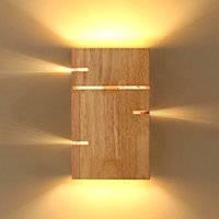 Ulisem Wandleuchte Holz für den Innenbereich, Vintage Schlafzimmer Wandlampe E27, Retro Wand Nachttischlampe, LED Warmweiß 3000K, Wandleuchte für Ulisem Wandleuchte Holz für den Innenbereich, Vintage Schlafzimmer Wandlampe E27, Retro Wand Nachttischlampe, LED Warmweiß 3000K, Wandleuchte für von ULISEM