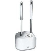 Ulisem Wandmontierte Toilettenbürste mit doppeltem Verwendungszweck, Toilettenbürstenset mit langem Griff und ohne toten Winkel, Badezimmerbürste aus von ULISEM