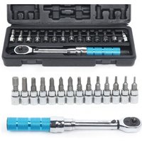 Nie verwendet] 15-teiliger Drehmomentschlüssel Fahrrad-Drehmomentschlüssel-Tool Fahrrad-Drehmomentschlüssel 1/4'' 2-14Nm Manueller von ULISEM