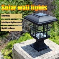 Ulisem1 x wasserdichte dekorative Wandleuchte für den Außenbereich, Säulenleuchte für den Innenhof, Rasenlampe, Wandleuchte (weißes Licht) von ULISEM